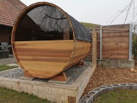 Sauna aus Zedernholz (Red Cedar - FSC)